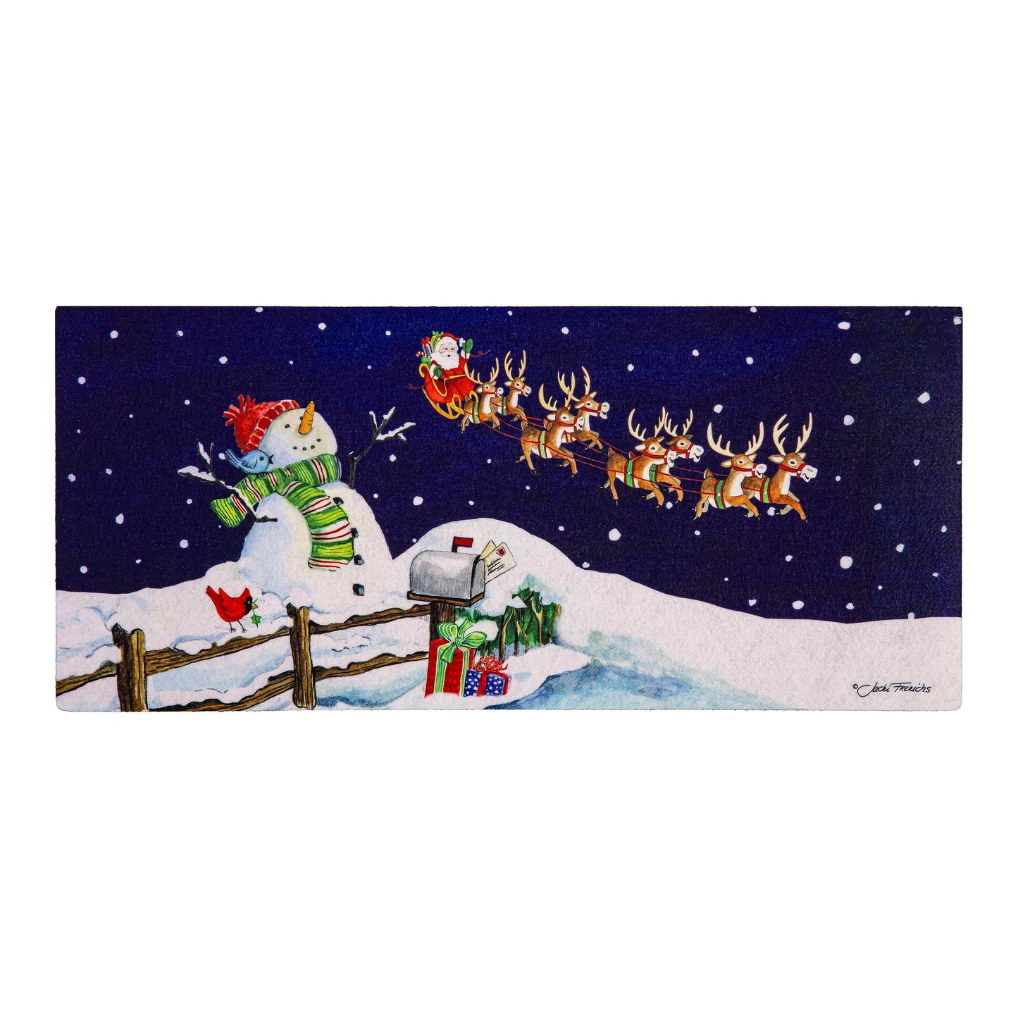 Santa & Snowman Sassafras Switch Mat