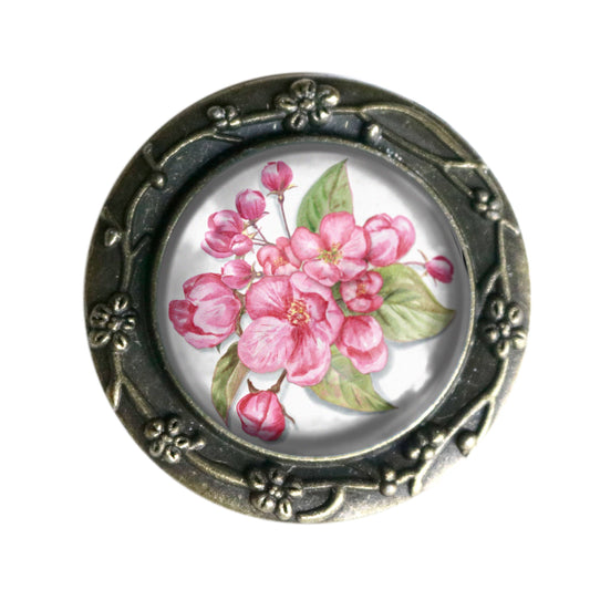 Cherry Blossom Spring Cottage Core Brooch