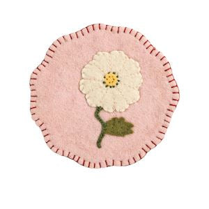 White Floral Trivet