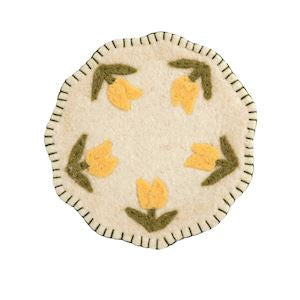 Yellow Floral Trivet