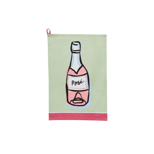 Rose Trim Cocktail Towel