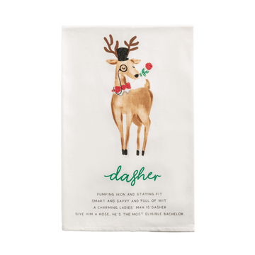 Reindeer Poem Towel