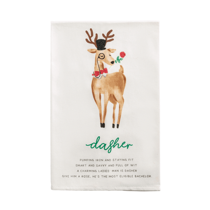 Reindeer Poem Towel