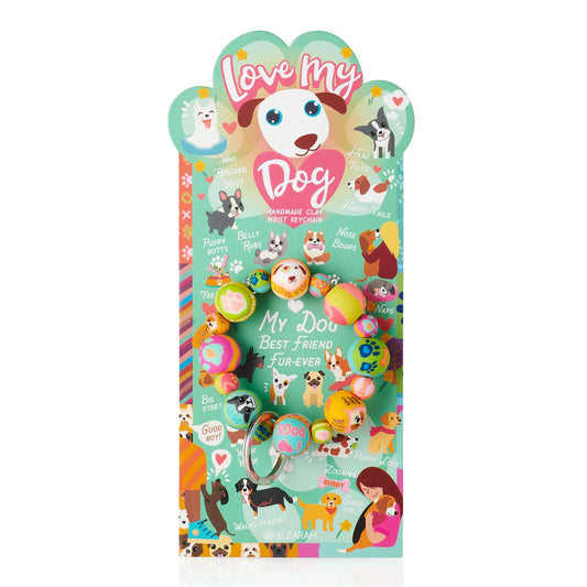 Love My Dog Wrist Keychain