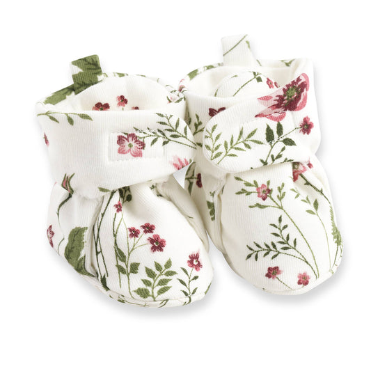 Baby Booties Pretty Petals Cotton: 1S