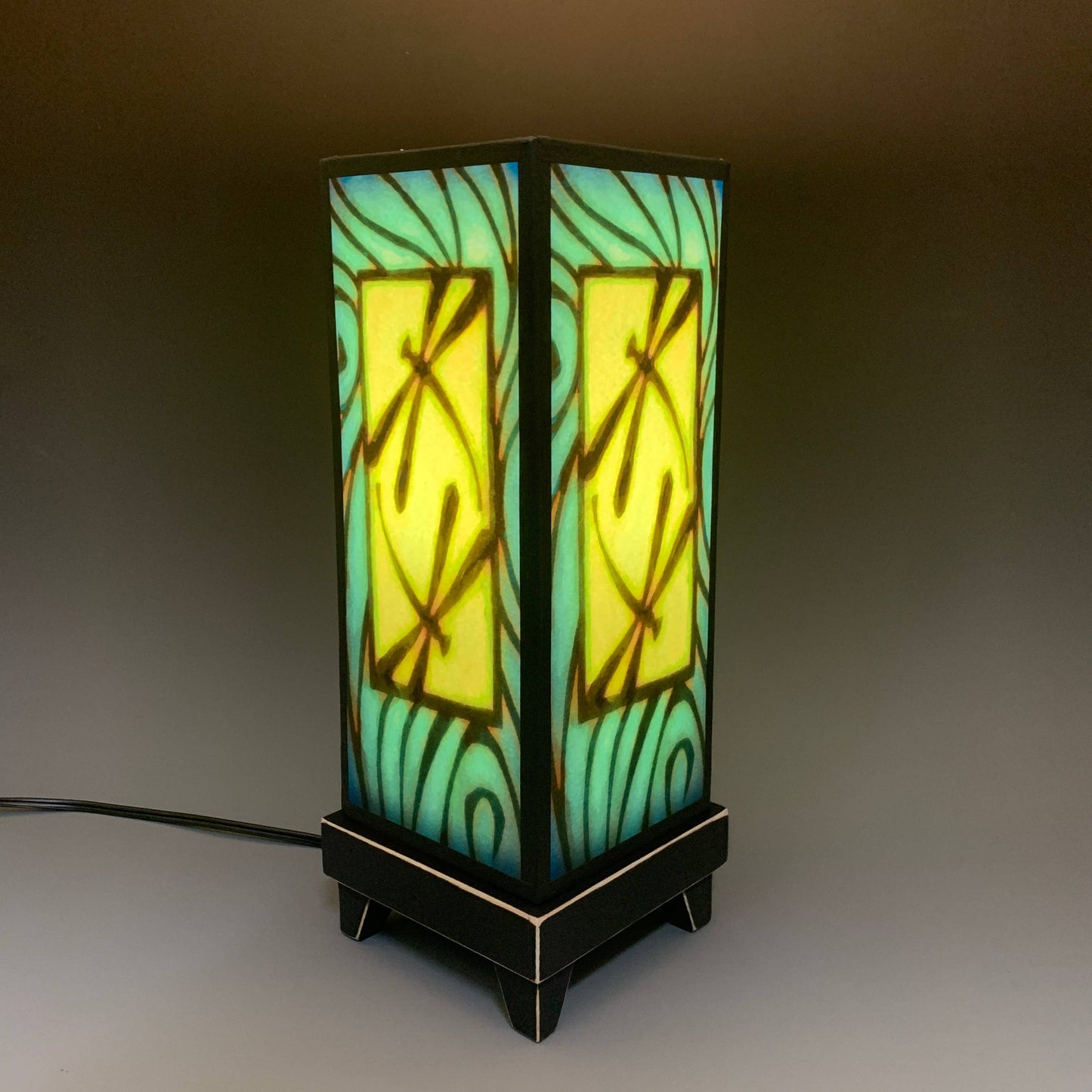Blue Dragonfly Lamp