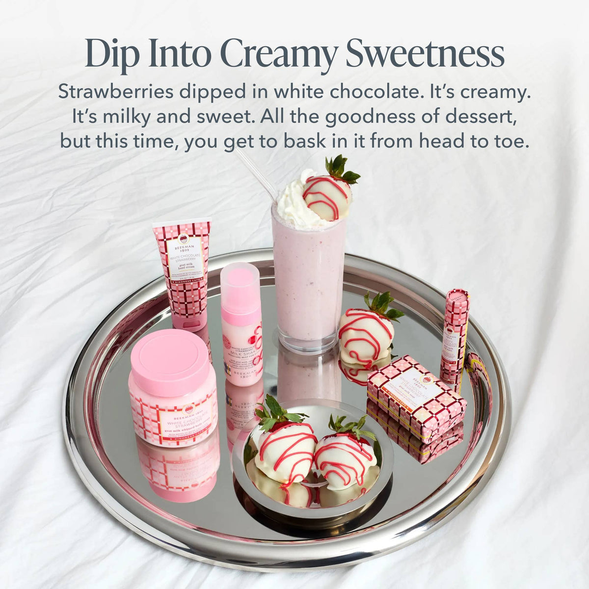White Chocolate Strawberry Bar Soap 9oz