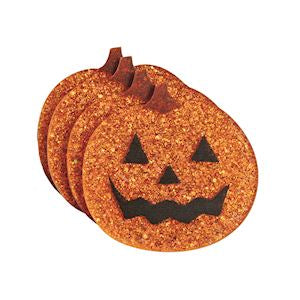 Jack-O-Lantern Coaster Set