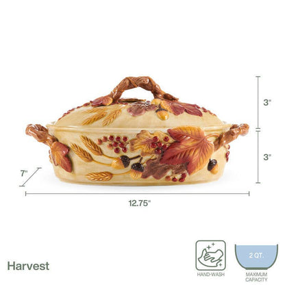 Fitz & Floyd Harvest Covered Vegetable Reshipper Box