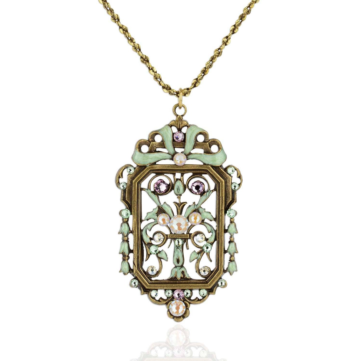 Alphonsine Crystal Art Nouveau Necklace