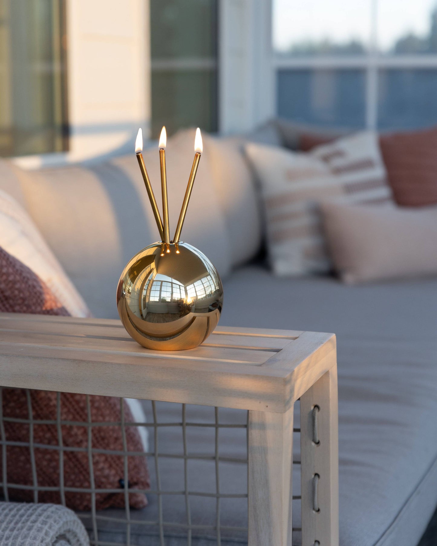 Neva Gold Metallic Vase for Everlasting Candles