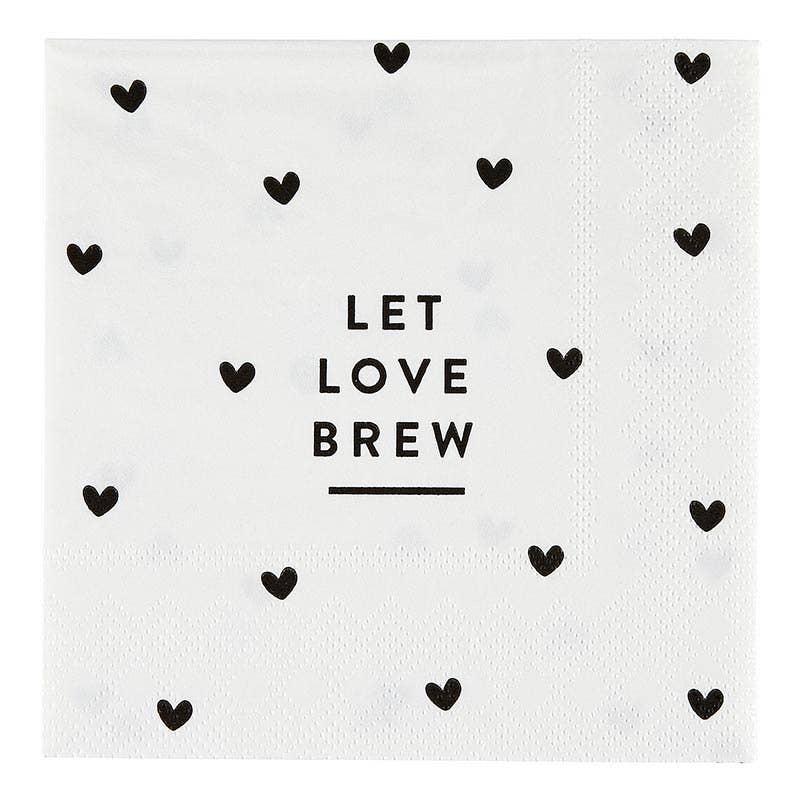 Napkin Let Love Brew
