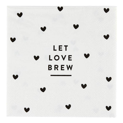 Napkin Let Love Brew