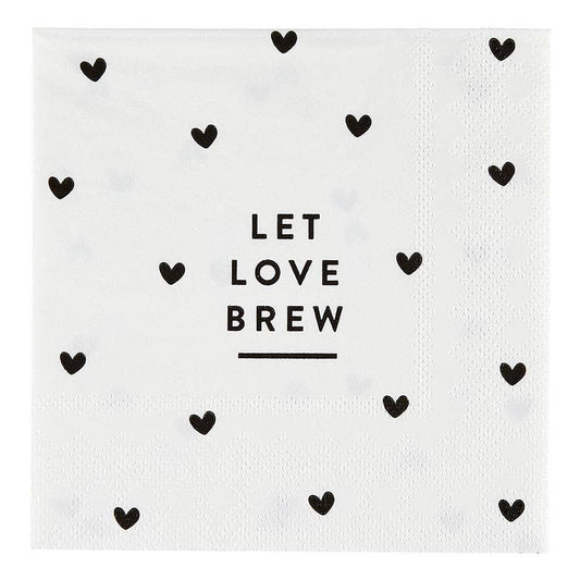 Napkin Let Love Brew