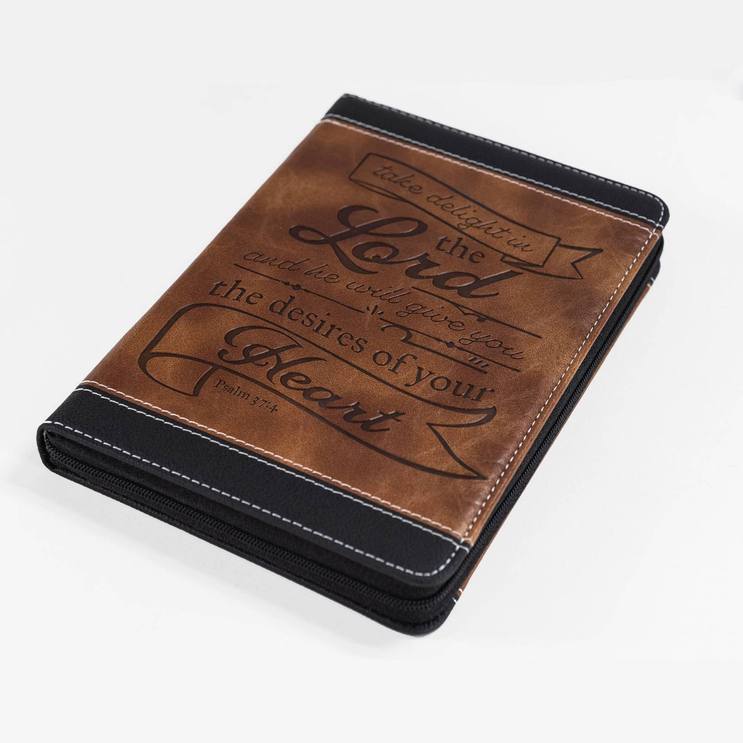 Divinity Boutique - Brown & Black Zippered Journal: Take Delight