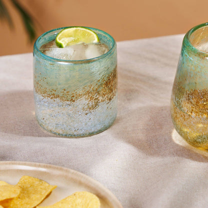 Segunda Vida Playa Bonita Recycled Tumblers Set of 2