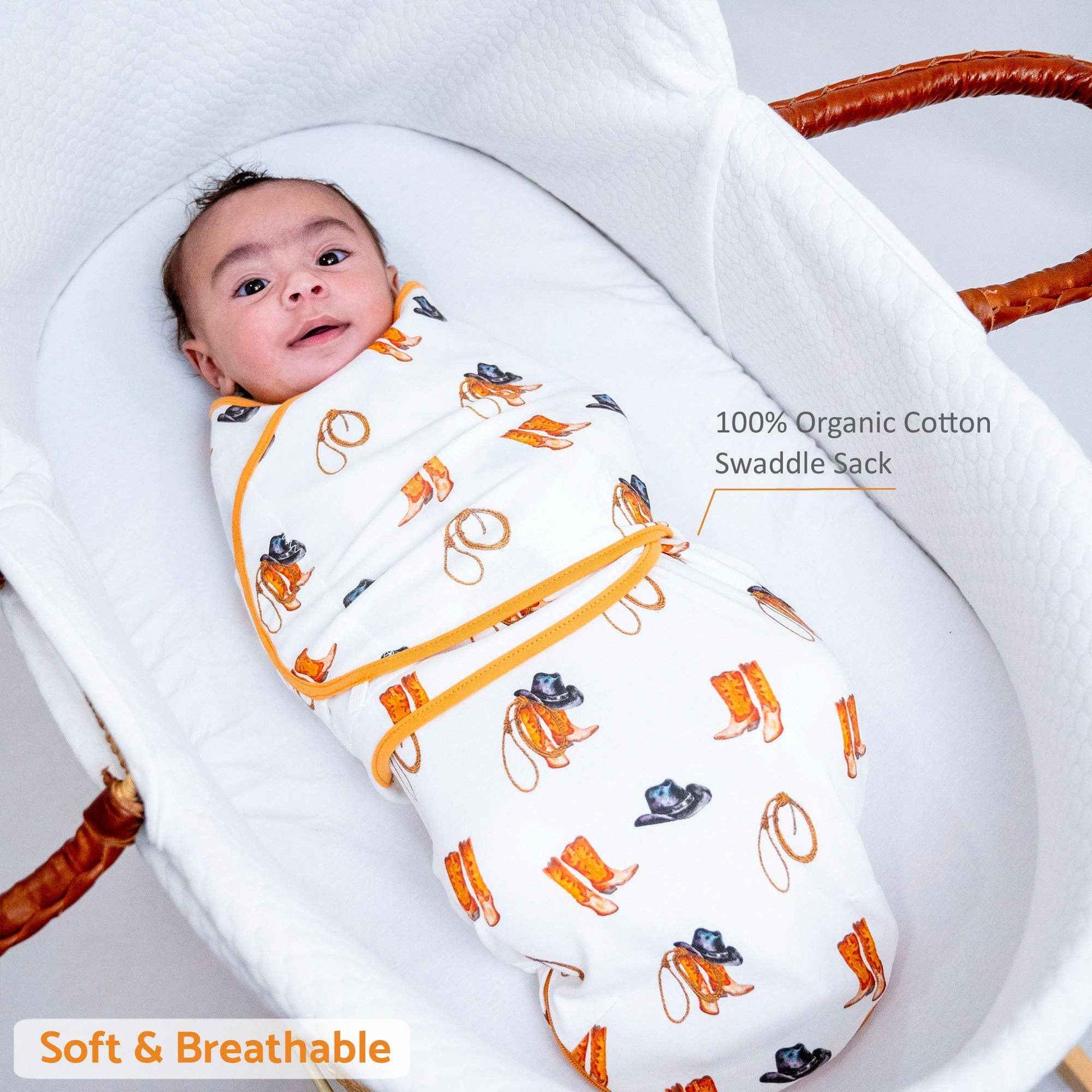 LollyBanks - Life is Better in Boots Swaddle Sack-New
