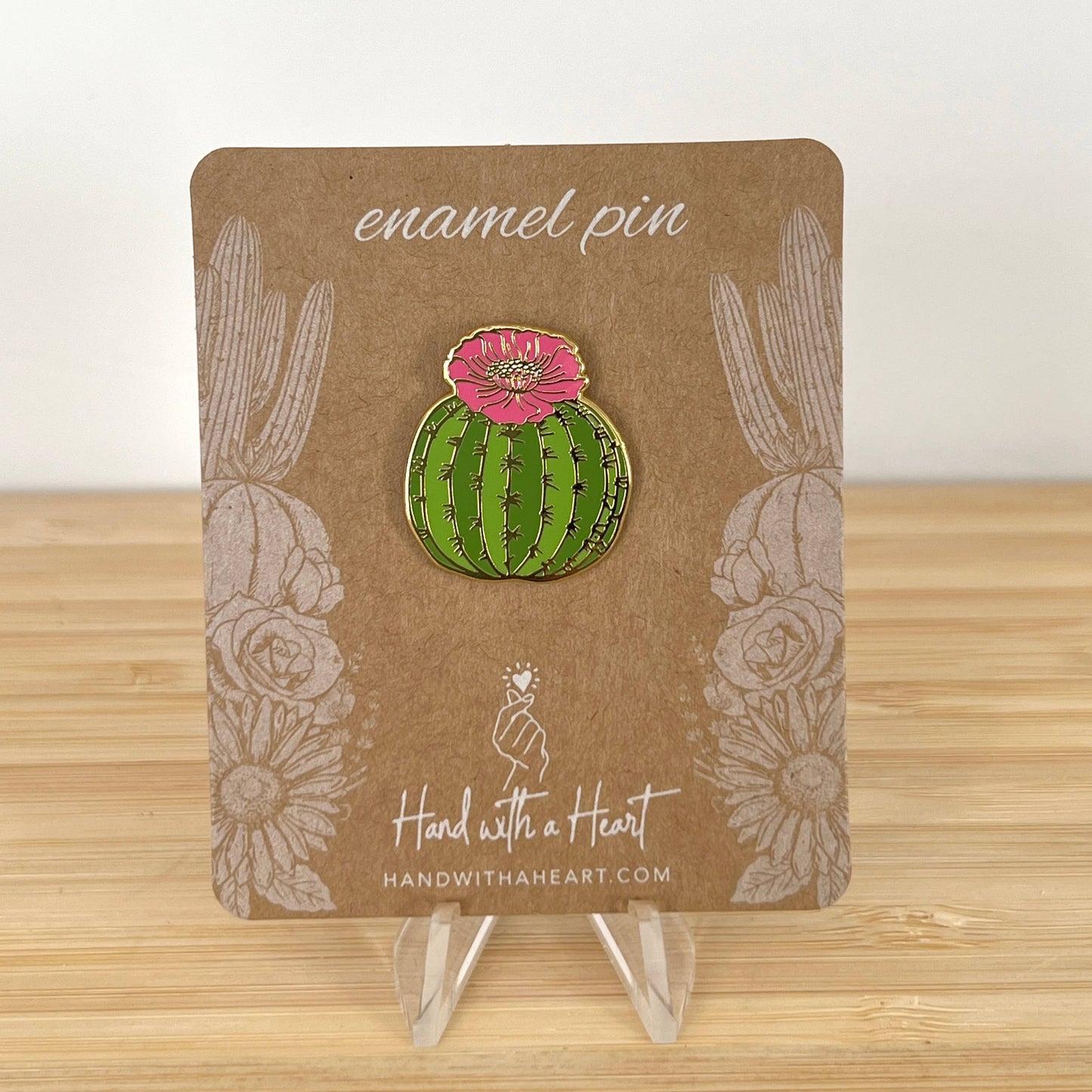 Cactus Barrel Enamel Pin