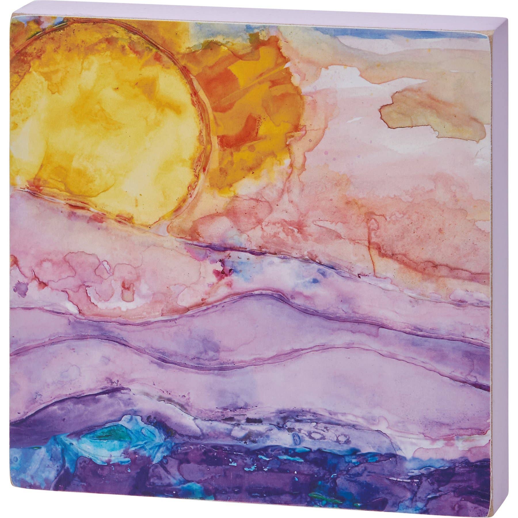 Primitives by Kathy Tidal Waves Block Sign