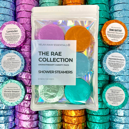 Relax Away Essentials - Variety Pack Shower Steamers 6 Pack - The RAE Collection