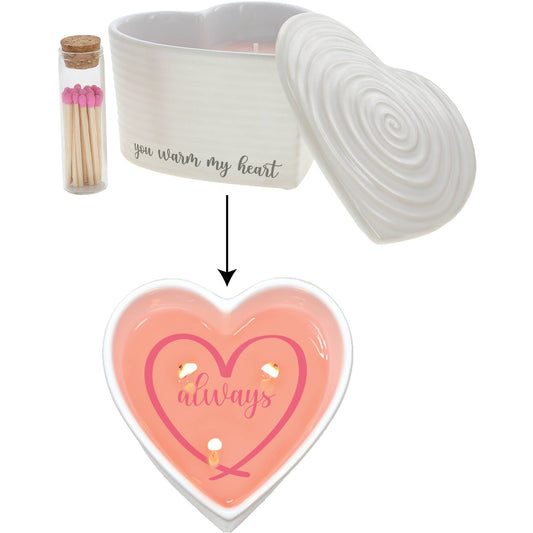 Warm My Heart - 8 oz - Wax Reveal Triple Wick Candle