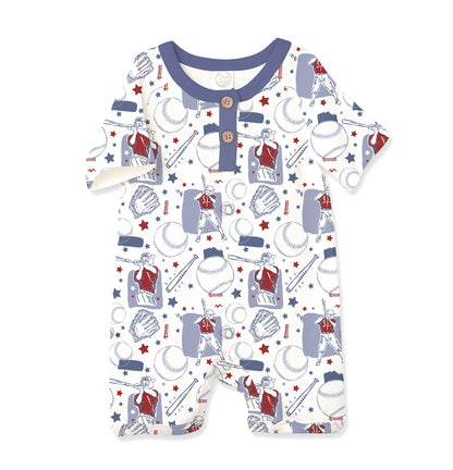 Batter Up Bamboo Short Romper