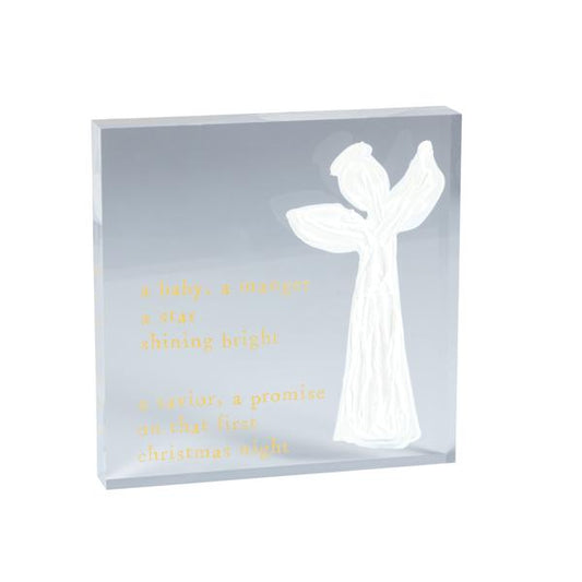 A Baby Angel Scripture Plaque