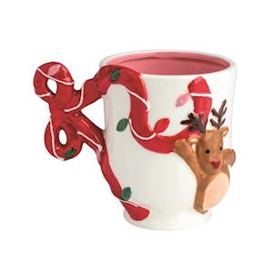 Christmas Bow Character Mugs