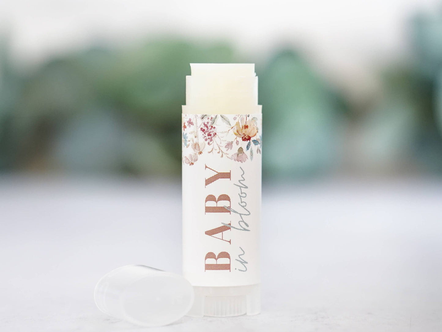The Little Flower Soap Co - Baby in Bloom Baby Shower Favor Wildflower Candle/Lip Balm