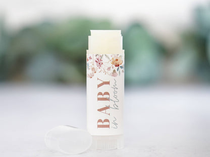 The Little Flower Soap Co - Baby in Bloom Baby Shower Favor Wildflower Candle/Lip Balm