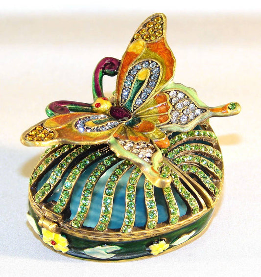 Jeweled "Butterfly" Box 2 1/2"