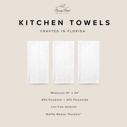 Retro Western Cactus  Kitchen Towel