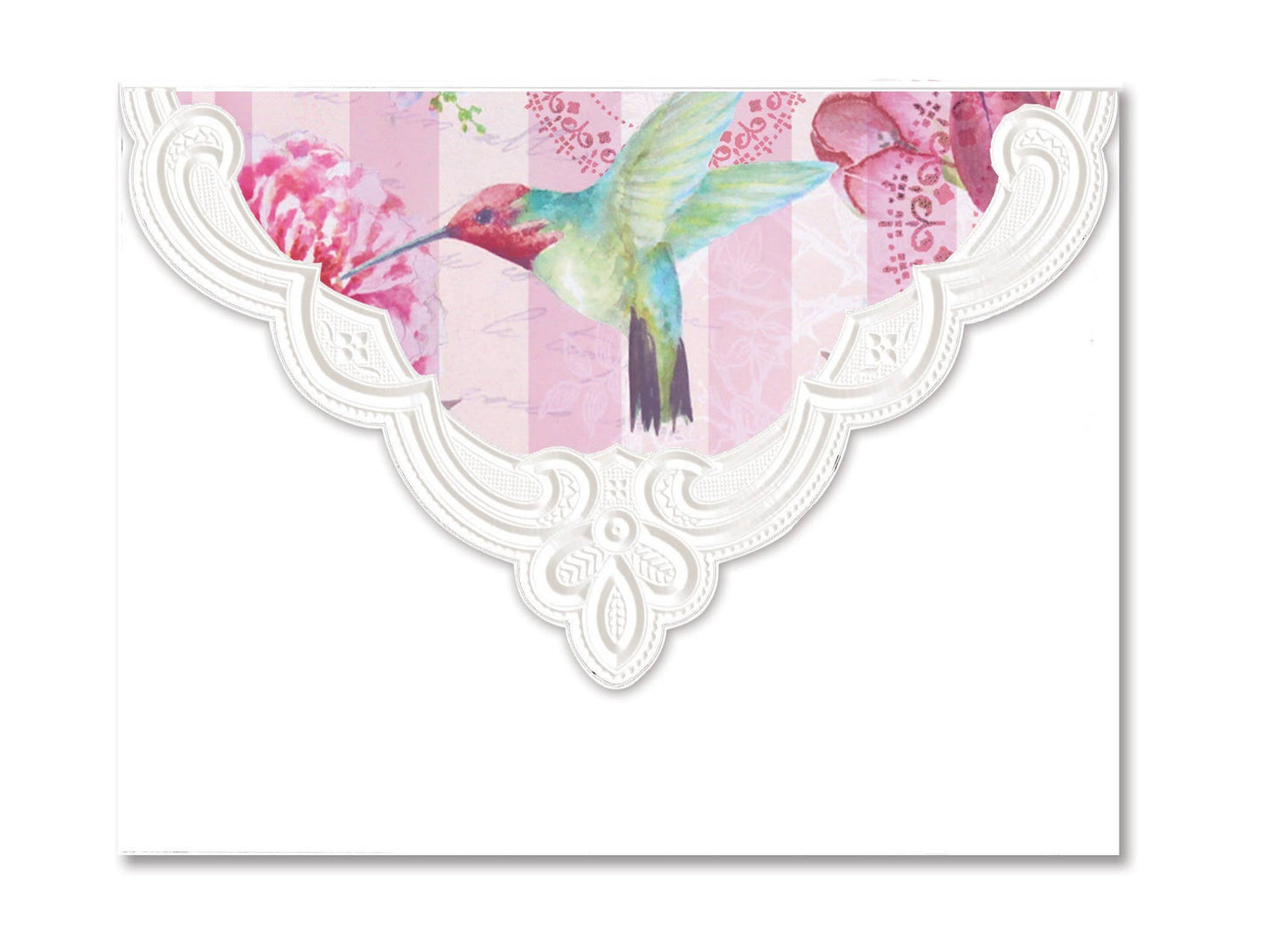 Bella Rose Embossed Die-Cut Portfolio Notecards