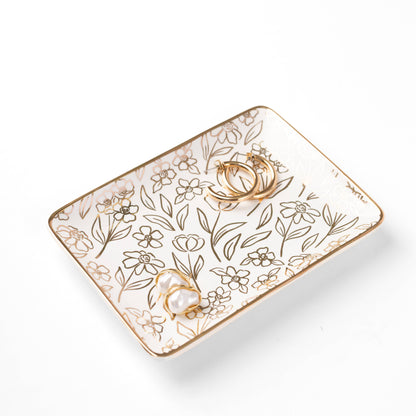 Elyse Breanne Design - Terracotta Flowers Rectangular Trinket Dish | Fall