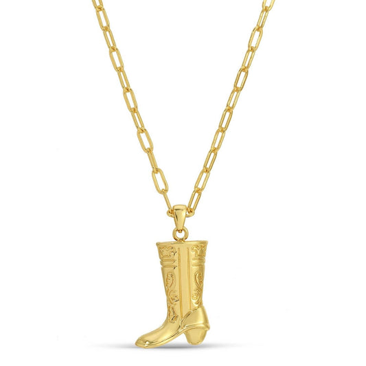 Cowgirl Boot Pendant