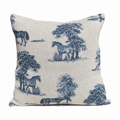 Equestrian Toile Pillow