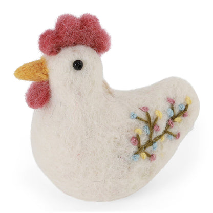Gry and Sif - Rooster w/Embroidery - White