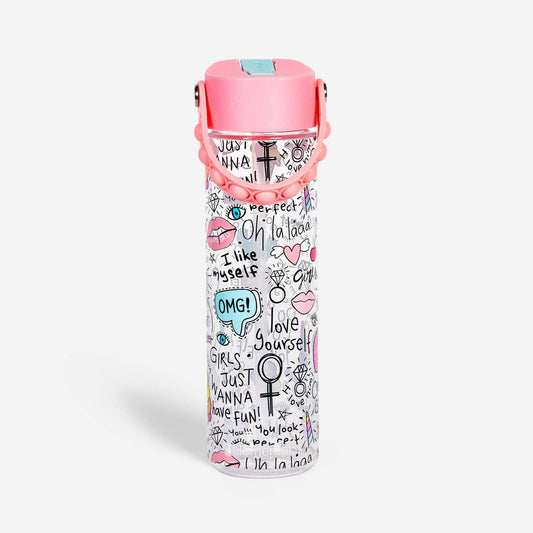 Fidget Handle Kids Tritan Bottle 26oz Girl Power