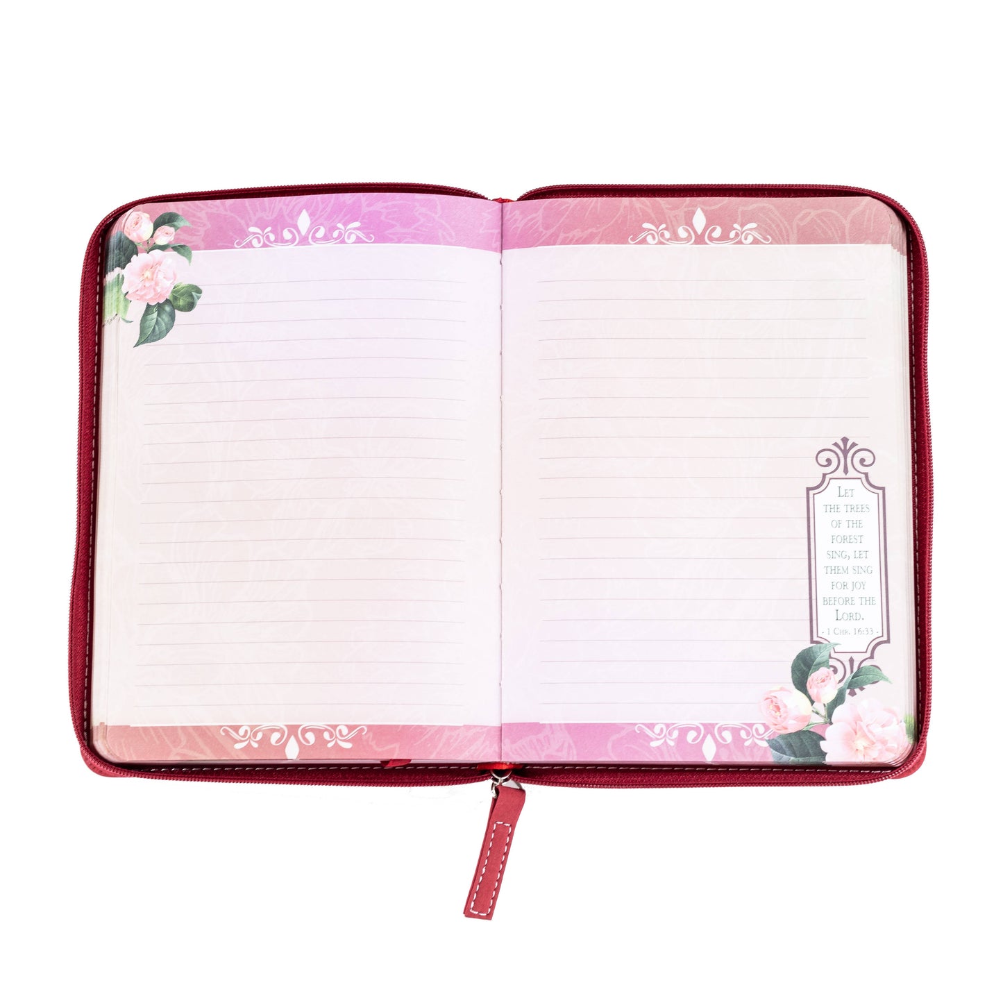 Divinity Boutique - Bible Journal - Pink floral, Colossians 2:2