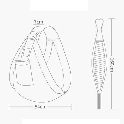 Baby Sling Wrap Breastfeeding Carriers: Ash