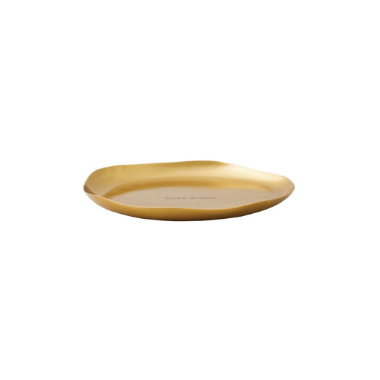 Rosy Rings - Plato redondo dorado para velas de 15 cm