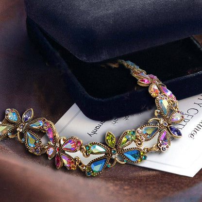 Joyería Sweet Romance - Pulsera vintage de luciérnaga arcoíris BR558