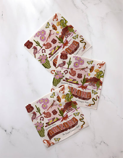 Greetings From Arizona Dishcloth Set