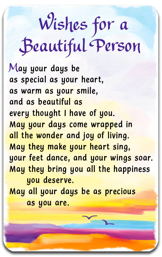 WISHES FOR A BEAUTIFUL PERSON