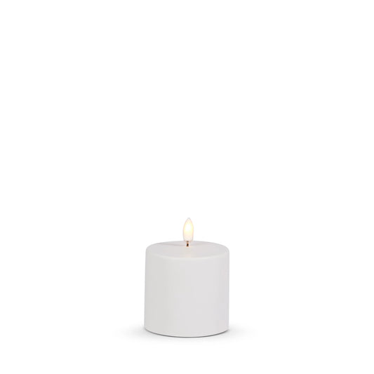 3" X 3" Outdoor White Pillar Candle