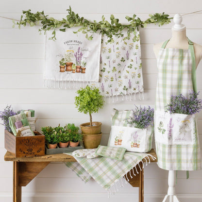 Dish Cloth Set  Fresh Herbs (Set Of 4)