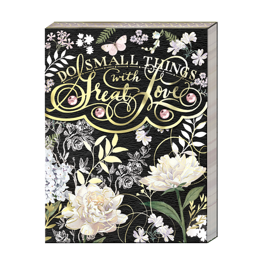 Pocket Notepad-Black Floral