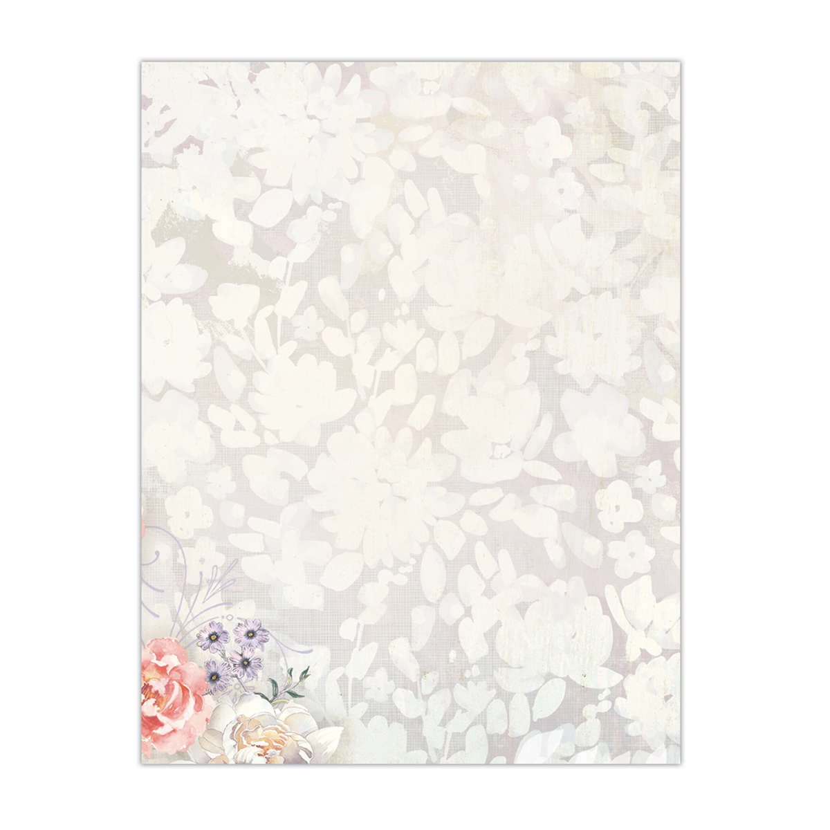 Pocket Notepad-Black Floral