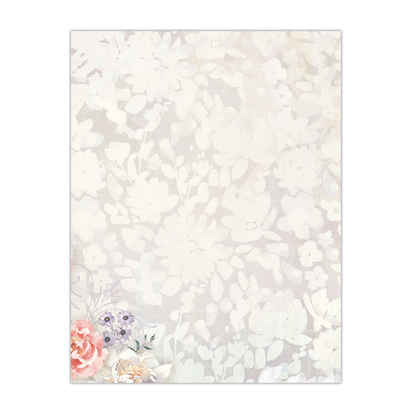 Pocket Notepad-Black Floral