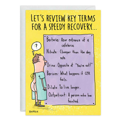 Recovery Key Terms Get Well Card - 9334